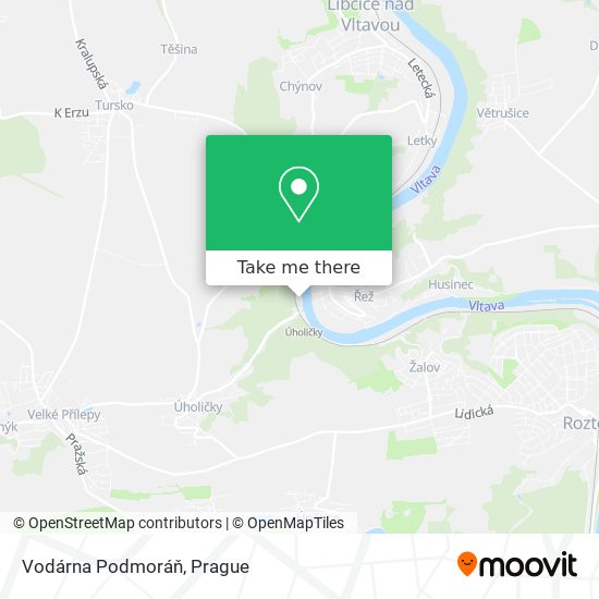 Карта Vodárna Podmoráň