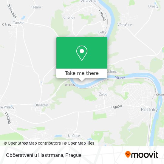 Občerstvení u Hastrmana map