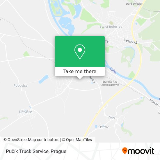 Pučík Truck Service map