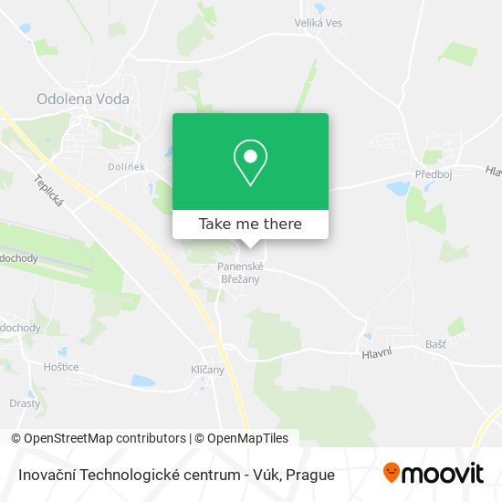 Inovační Technologické centrum - Vúk map