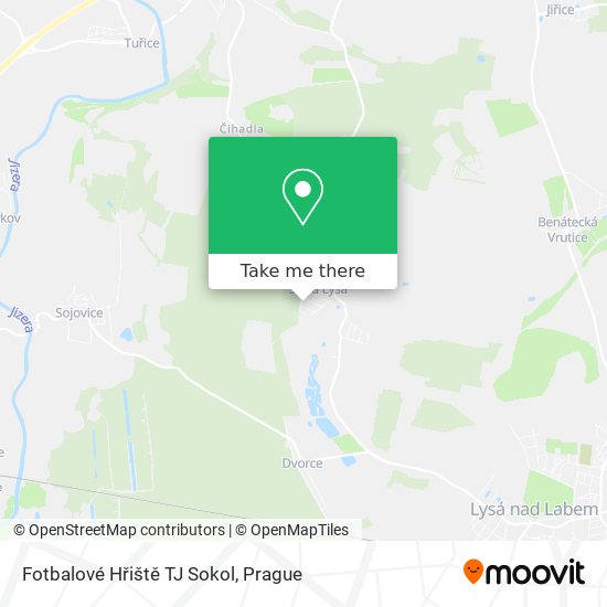 Fotbalové Hřiště TJ Sokol map