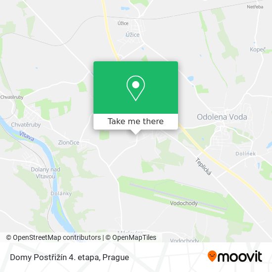 Domy Postřižín 4. etapa map