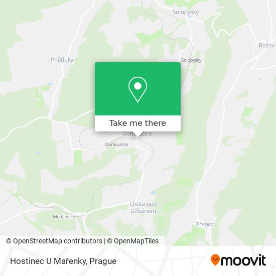 Hostinec U Mařenky map