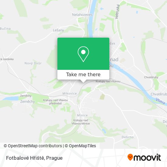 Fotbalové Hřiště map