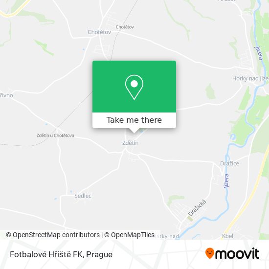 Fotbalové Hřiště FK map