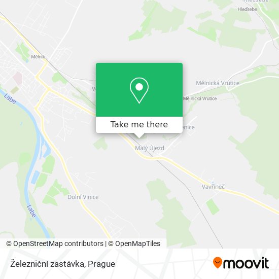 Železniční zastávka map