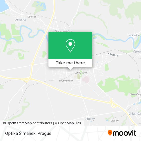 Optika Šimánek map