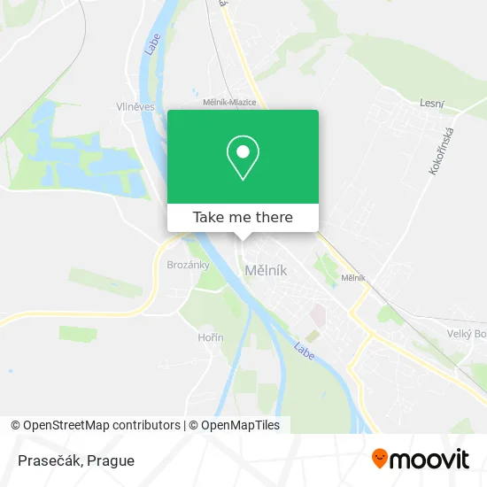 Карта Prasečák