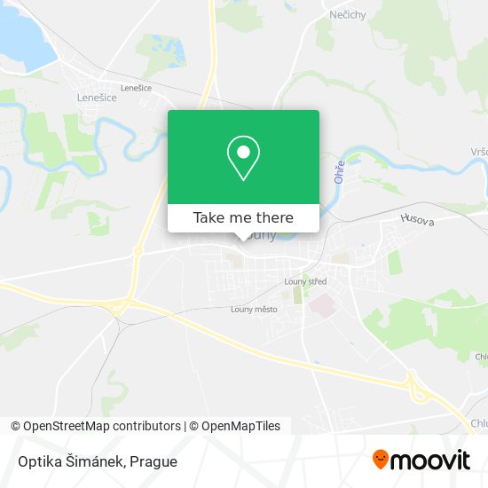 Optika Šimánek map