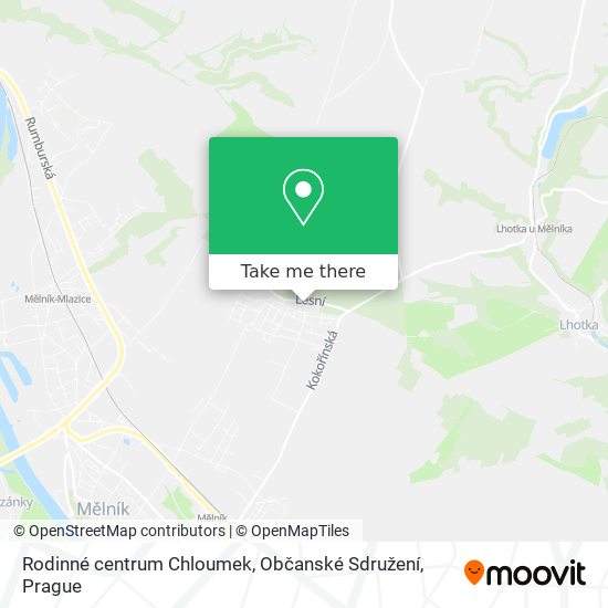 Rodinné centrum Chloumek, Občanské Sdružení map