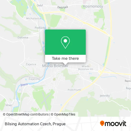 Карта Bilsing Automation Czech