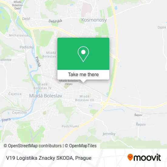 Карта V19 Logistika Znacky SKODA