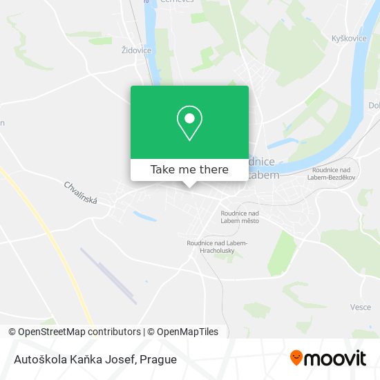 Autoškola Kaňka Josef map