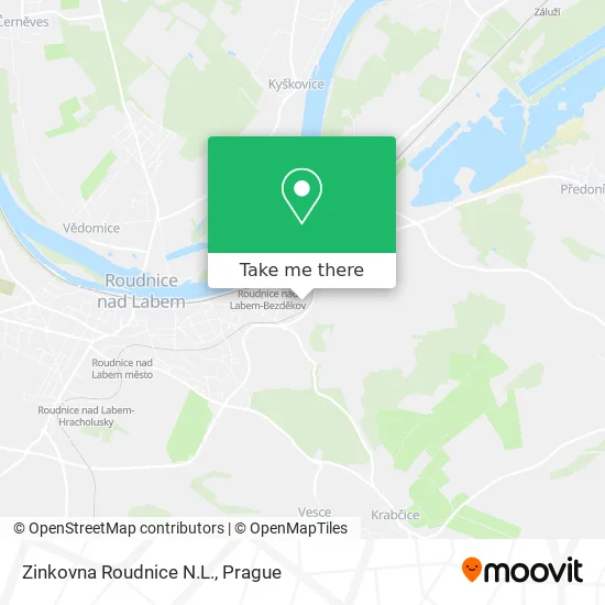 Карта Zinkovna Roudnice N.L.