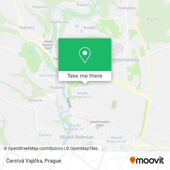 Čerstvá Vajíčka map