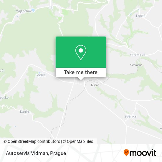 Autoservis Vidman map