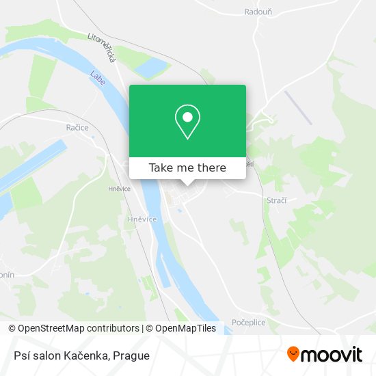 Psí salon Kačenka map