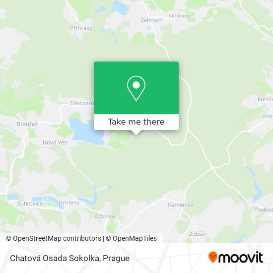 Chatová Osada Sokolka map