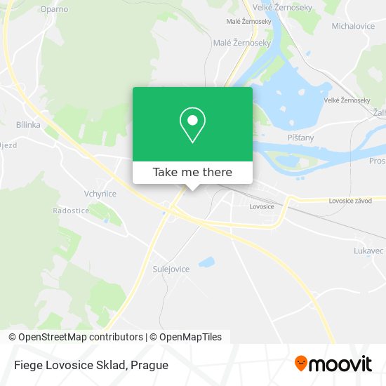 Fiege Lovosice Sklad map