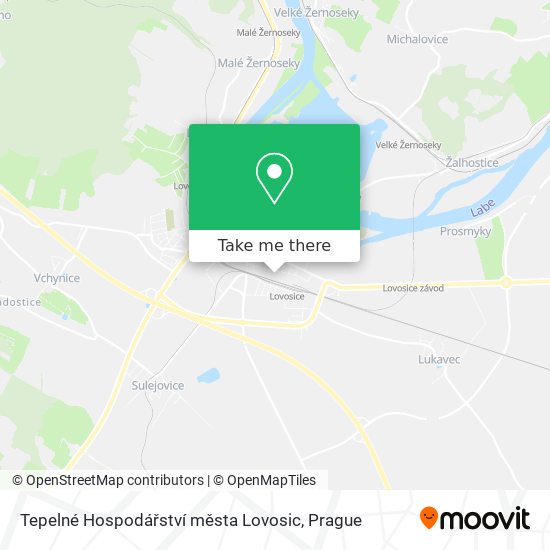 Карта Tepelné Hospodářství města Lovosic