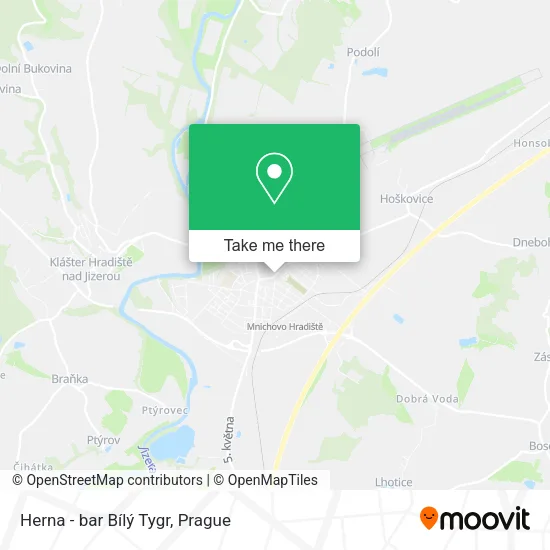 Карта Herna - bar Bílý Tygr