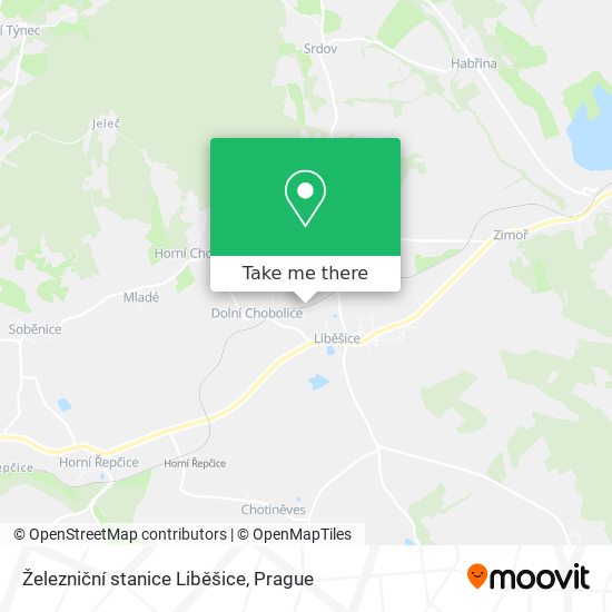 Železniční stanice Liběšice map