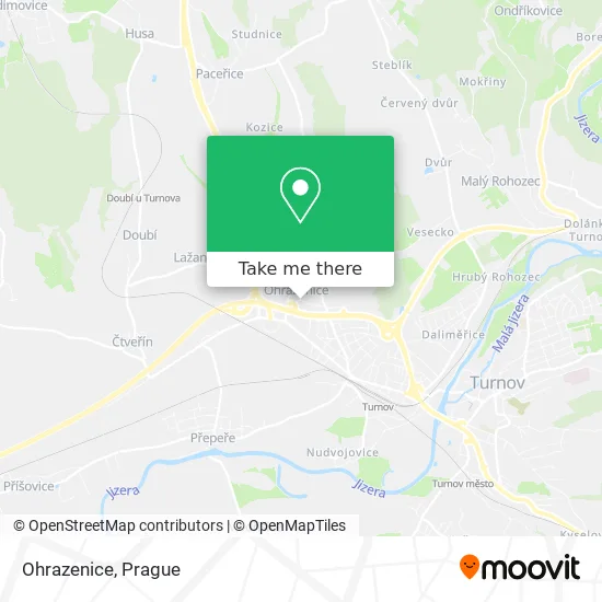 Карта Ohrazenice