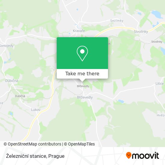 Železniční stanice map