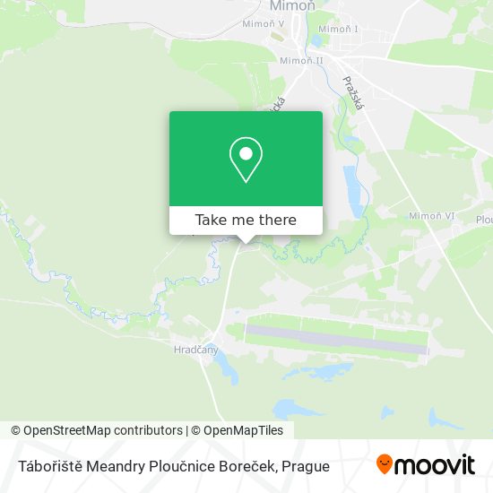 Tábořiště Meandry Ploučnice Boreček map