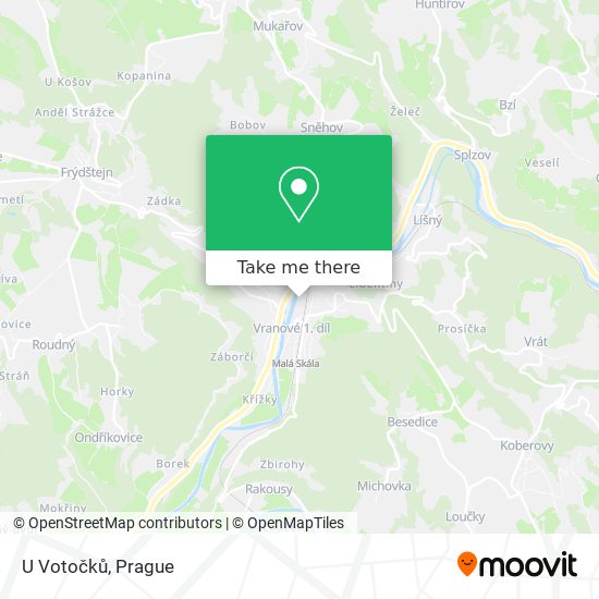 U Votočků map