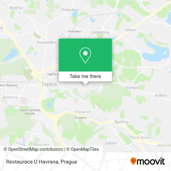 Карта Restaurace U Havrana