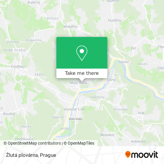 Карта Žlutá plovárna