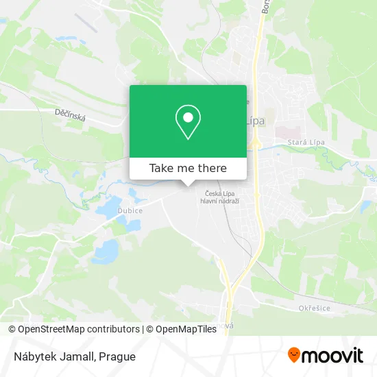 Карта Nábytek Jamall