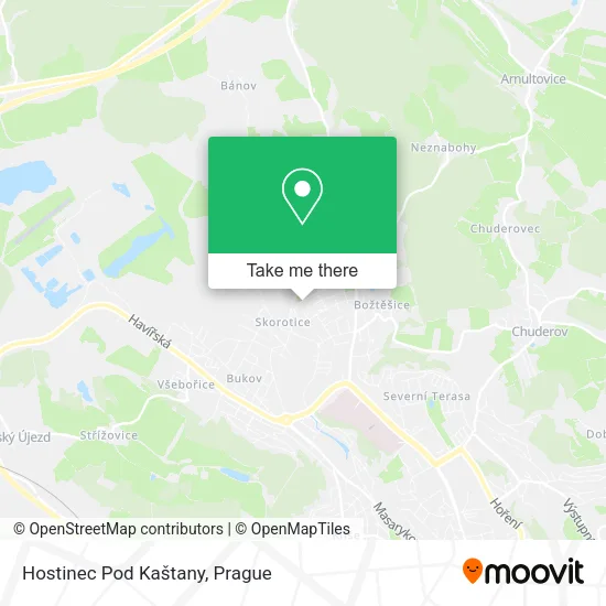 Карта Hostinec Pod Kaštany