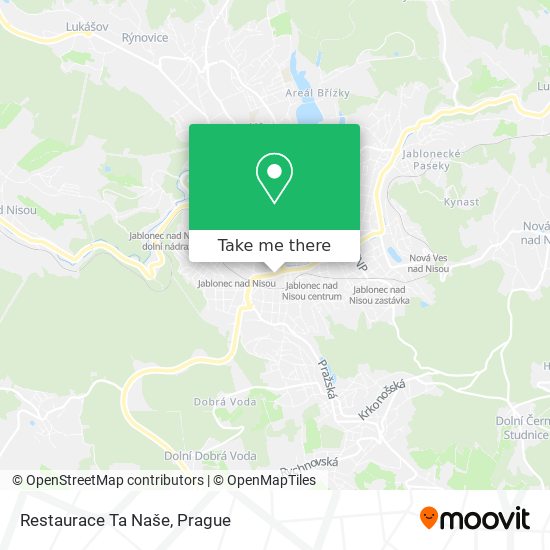 Restaurace Ta Naše map