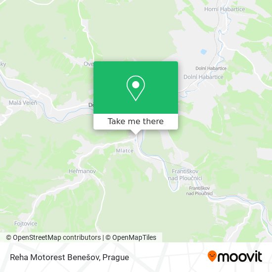 Reha Motorest Benešov map