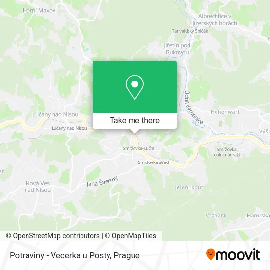 Карта Potraviny - Vecerka u Posty