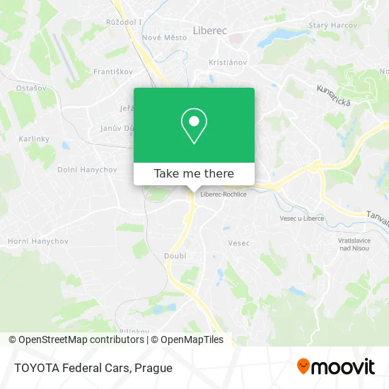 Карта TOYOTA Federal Cars