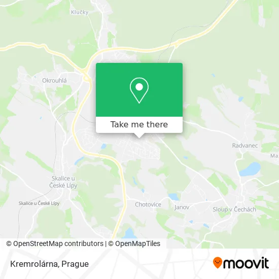 Карта Kremrolárna