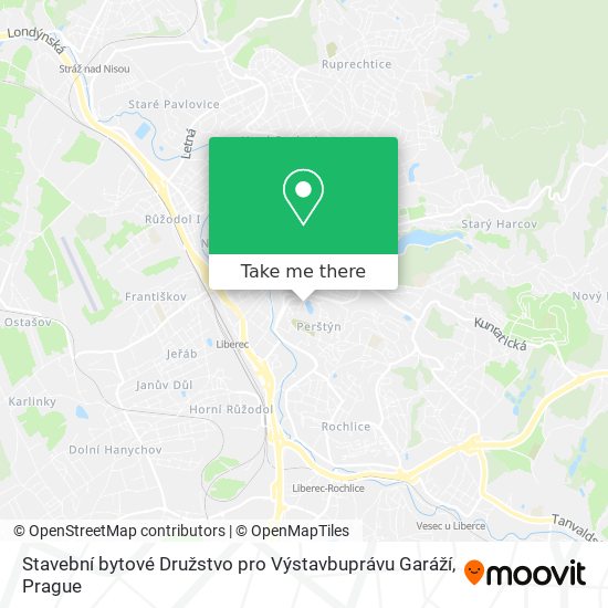 Stavební bytové Družstvo pro Výstavbuprávu Garáží map