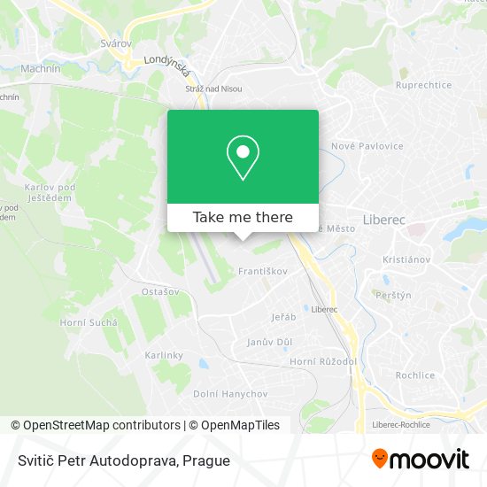 Svitič Petr Autodoprava map