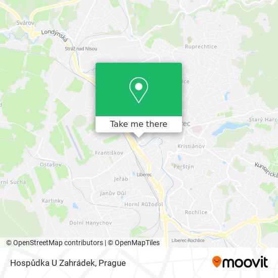 Hospůdka U Zahrádek map