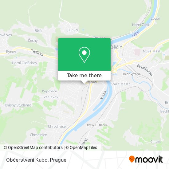 Občerstvení Kubo map