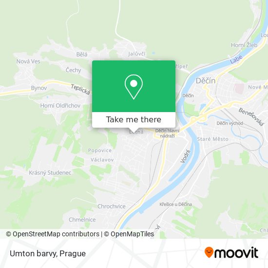 Umton barvy map