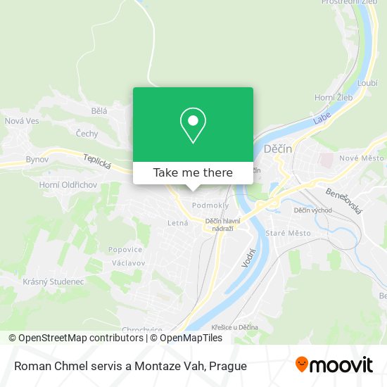 Roman Chmel servis a Montaze Vah map