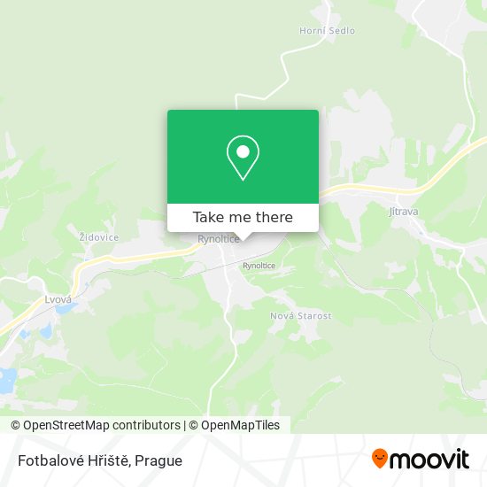 Fotbalové Hřiště map