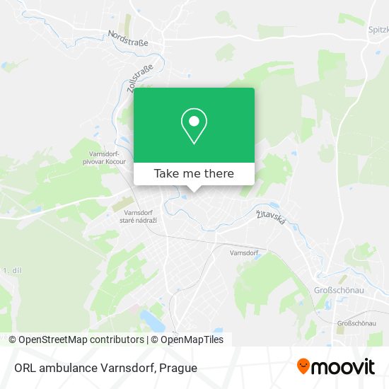 ORL ambulance Varnsdorf map