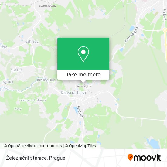 Železniční stanice map