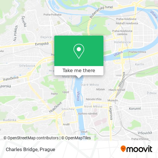 Charles Bridge map
