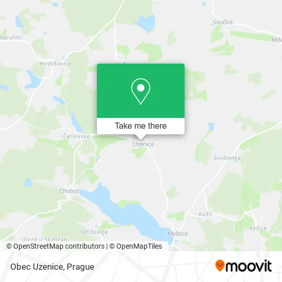 Карта Obec Uzenice